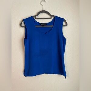 Ming Wang Royal Blue Tank Top